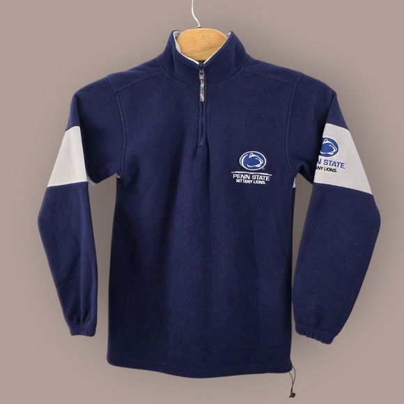 VTG Penn State Fleece Jacket Size Small 1/4 Zip Nittany Lions Active College PSU - Picture 1 of 11